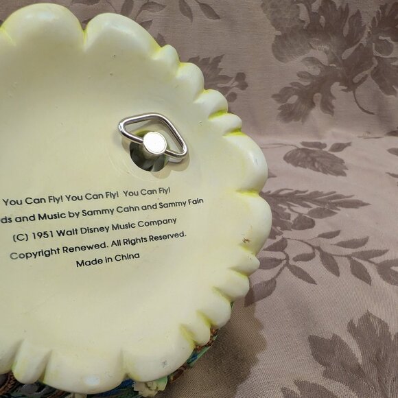 Disney 1951 Tinker Bell Neverland "You Can Fly" Music Box, Gently Used! - Picture 9 of 10